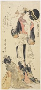 美濃県出身の矢部雅子c。 1801-1804 作： Kitagawa Utamaro